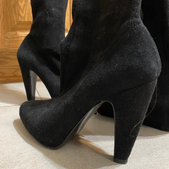 AUTHENTIC PRADA Tall Suede Boot - Picture 3 of 11